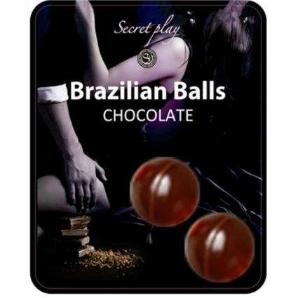 SECRETPLAY BRAZILIAN BALLS  CHOCOLATE SET 2 BOLAS