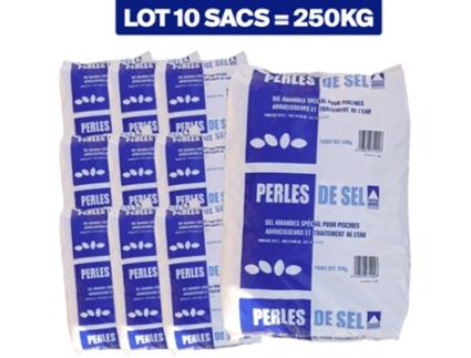 10 sacos de 25 kg de pastilhas de sal descalcificante EUROPALAMP