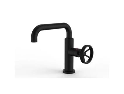 Misturador para Lavatório Estilo Industrial Preto THERMADOR Vat15N