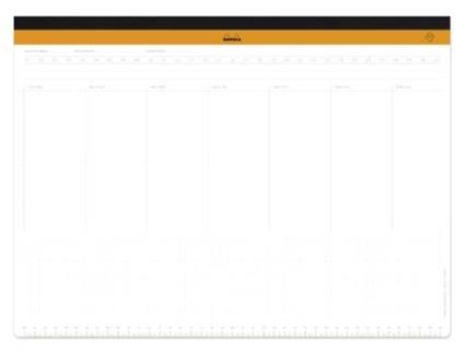Bloco de Escrita em Papel RHODIA Rhodiatime Din A3+