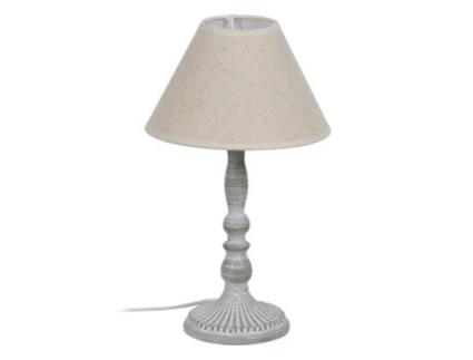 Candeeiro Bege Cinzento 60 W 20 X 20 X 34 Cm BIGBUY HOME