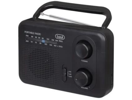 Rádio Portátil Analógico TREVI 0Ra7F6400 Preto