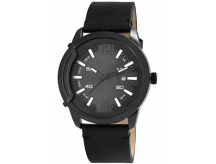 Relógio RAPTOR Davian Homem com Bracelete em Pele Genuína e Exibição de Data