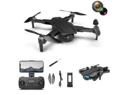 KLACK F188 Profissional 5G Wifi Gps com Câmera 6K Full Hd Dupla Câmera Tempo de Voo 28 Min 1 Bateria- Preto