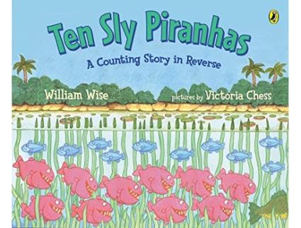 Livro Ten Sly Piranhas de William Wise (Inglês)