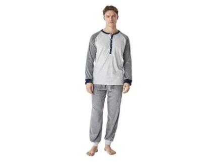 Pijama de Inverno Masculino de Veludo de Manga Comprida Jjbep5302 J AND J BROTHERS