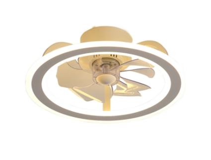 Luz de Ventilador de Acrílico Dourado com Escurecimento Contínuo de Led Adequada para Luzes de Estudo e de Quarto de Criança SLD