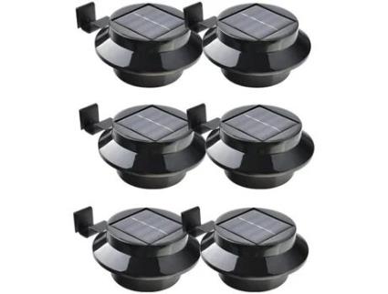 Luzes solares da plataforma, luzes solares da cerca luzes decorativas ao ar livre do jardim