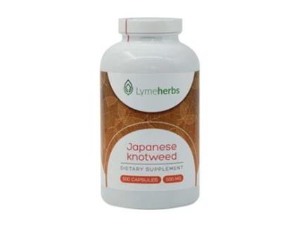 Cápsulas de Reynoutria Japonica Japanese Knotweed Padronizado para 10% de Resveratrol LYMEHERBS 500 Cápsulas