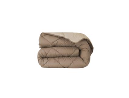 Edredão LEIPER Bicolor Taupe e Bege 220X240