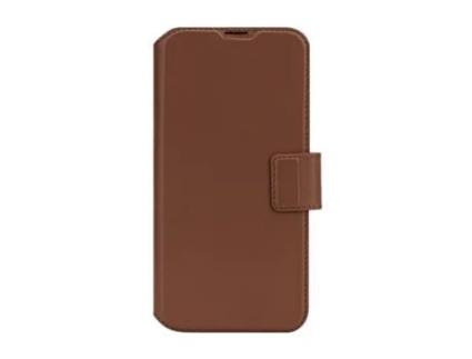 Capa Fólio Magsafe Concha Amovível para iPhone 16 Pro Max DECODED com Porta-Cartões Castanho