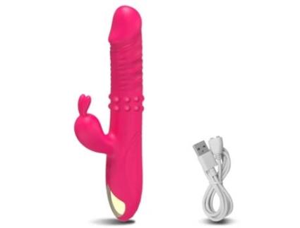 Vibrador Dildo Rotativo Telescópico Para Mulheres Ponto Gda Vagina Vibrador Empurrador De Coelho Brinquedos Sensuais Adultos ECENLEN