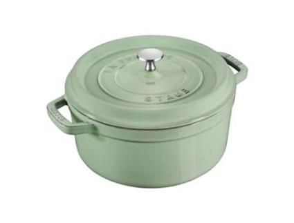 La Cocotte 26 Cm Redondo Verde Seco Ferro Fundido STAUB