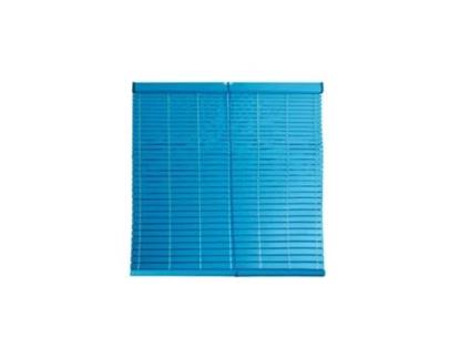 Cortina PVC Alicantina com roldana metálica | Cortina de rolo | Cortina de enrolar para janelas, portas, sala e cozinha azul 117 x 105 cm