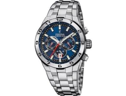 Relógio FESTINA Chrono Bike Azul para Homem com Pulseira de Aço F20670/1