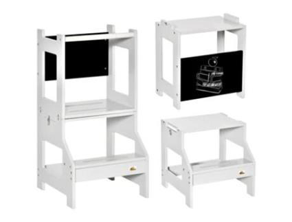Torre de Aprendizagem Mdf Cor Gris 42X44X86 Cm HOMCOM