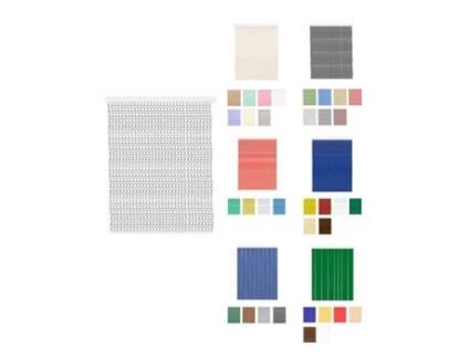 Cortinas exteriores impermeáveis ??– Cortinas anti-moscas para terraços e varandas Krismar - Prata 120 x 240 cm