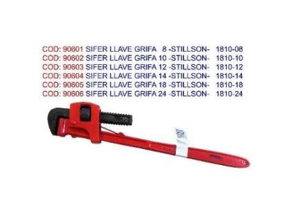 Sifer llave grifa 18 -stillson-   1810-18