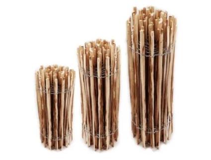 Cerca de Piquetes de 30 M 90 Cm de Altura Lâminas de 4-6 Cm de Largura Cerca de Jardim Cerca de Castanheiro Feita de Madeira de Avelã AQUAGART