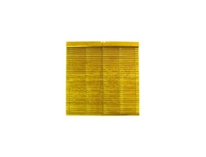 Cortina de madeira Alicantina com roldana metálica - Cortina de enrolar para janelas, portas, sala amarela (envernizada) 70 x 220 cm