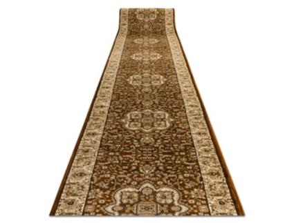 Conjunto de Passadeira DYWANY LUSZCZOW Heat Royal Agy Polipropileno Castanho (80x470cm)