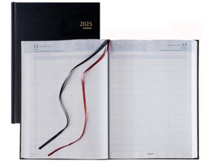 Calendário de Livro BREPOLS Bremax 001 2025 Preto