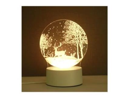 Luz Nocturna 3D Modelo Desenho Animado Usb Led XIMU