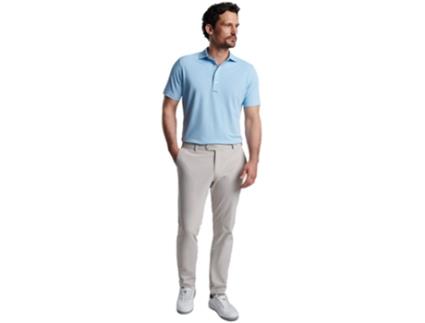 Polo Manga Curta Soul Performance Pique Azul L PETER MILLAR
