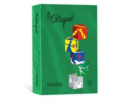 Papel FAVINI Le Cirque para impressora jato de tinta A2 420X594 mm 500 folhas verde