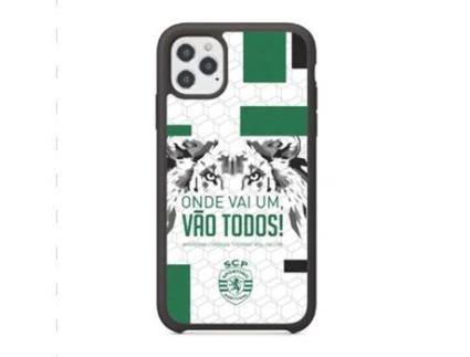 Capa Oficial SPORTING CLUBE de Portugal Onde Vai Um Vão Todos para iPhone 12 Pro - PhoneCases3D (3D TPU Preta Protetora)