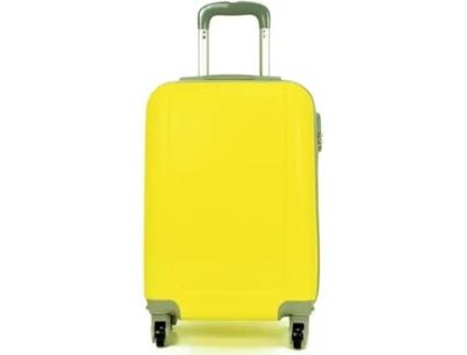 Mala Bagagem De Mão Carrinho Cabine Viagem De Avião Viagem 4 Rodas Giratórias 360º. (Amarelo) COSHANO