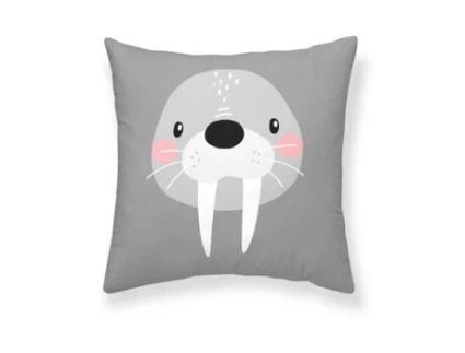 Capa de travesseiro KIDS&COTTON Tabor A (Cinzento - Foca)