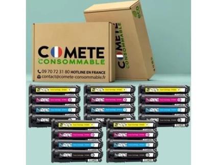 Pack 20 Toner Compatível Hp 201X Cf400X Preto Marca Francesa COMETE CONSOMMABLE