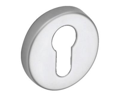 Conjunto de Rosetas VACHETTE 6371 Cilindro Europeu 2 Entradas 8Mm Acabamento Fosco