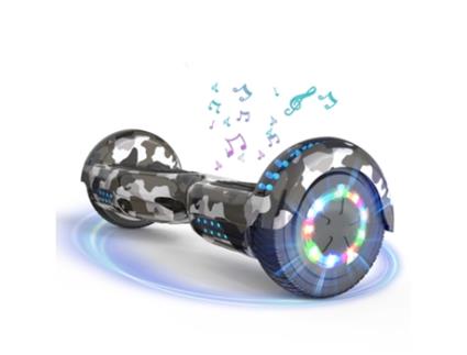 HITWAY Hoverboard 6.5'' com Bluetooth, Luzes LED - Verde Militar