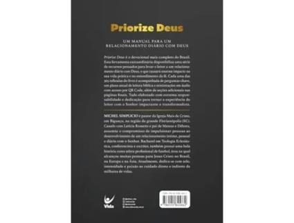 Livro Priorize Deus Devocionais Diários Para 365 Dias de Michel Simplicio (Português)