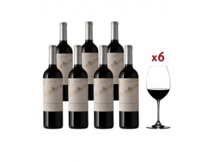 Caixa promocional 6 garrafas Cosme Palacio Crianza Plus 6 copos BODEGAS PALACIO