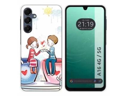 Capa Design Café para Samsung Galaxy A16 TUMUNDOSMARTPHONE Silicone Multicor