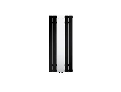 Radiador de Casa de Banho com Espelho Ligação Central 1200X450 Mm Preto LUXEBATH