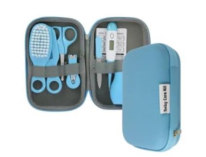 VP SANTÉ Pack de Acessórios Kit de Cuidados para Bebê com 8 Acessórios Azul