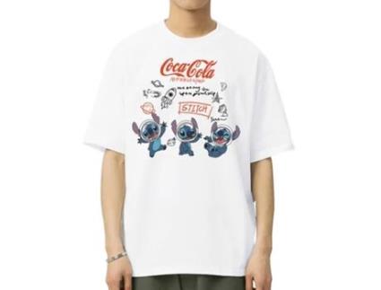 T-Shirt de Homem VREEL Puntada Disney Algodão Branco (XL)