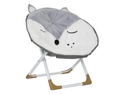 Cadeira Dobrável em Poliéster Cinzento 48 5X47X36Cm MUEMUE