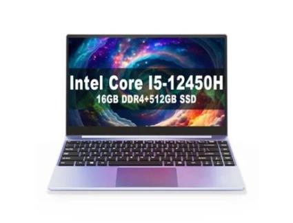 Portátil NINKEAR N14 Pro 14.1''Fhd Ips Intel Core I5 12450H Até 4.4Ghz 16Gb Ddr4+512Gb Ssd Ventoinhas Duplas Design Teclado Retroiluminado