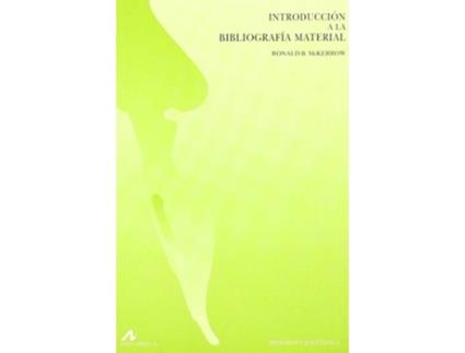 Livro Introducción A La Bibliografía Material de Ronald Mckerrow