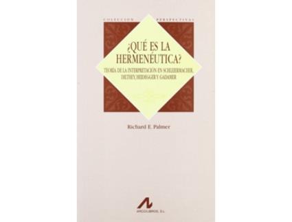 Livro ¿Qué Es La Hermenéutica? de Palmer