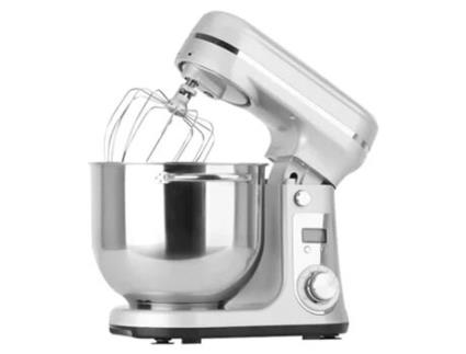 Batedeira para Comida de Cozinha BIOLOMIX Bm601 1200W Batedor de Ovo Creme Amassador de Massa de Bolo 6L Prata