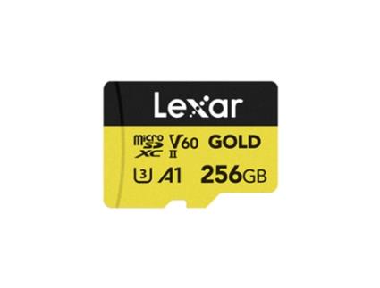 MicroSDXC Profissional GOLD 256 GB UHS-II LEXAR