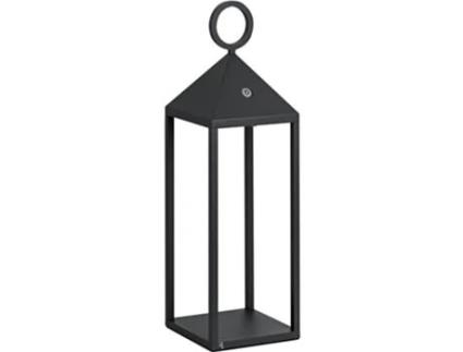 Lanterna Moderna Led Pic Nic 2.2W Ip54 Recarregável e Regulável H. 47Cm Antracite ROSSINI ILLUMINAZIONE