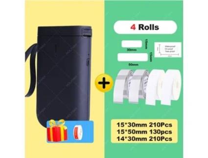 Mini Impressora De Etiquetas Portátil Sem Fios Bluetooth Térmica Para Impressão Rápida Em Casa E Escritório HHZ