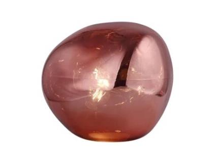 Candeeiro de Mesa Pontilhada 36X32 Cm Vermelho LUMINECA